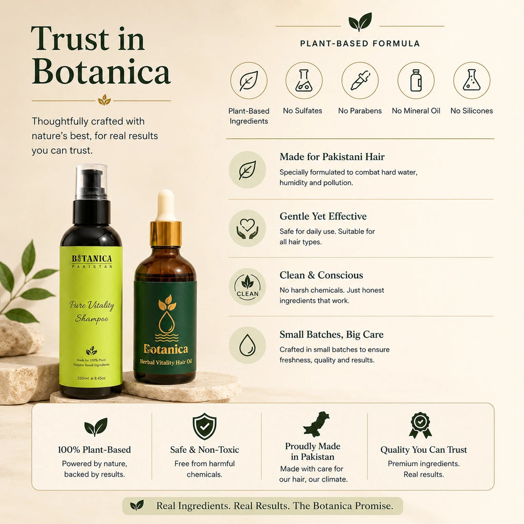 Botanica organic hair care for a healthy scalp and chemical-free hair strengthening.