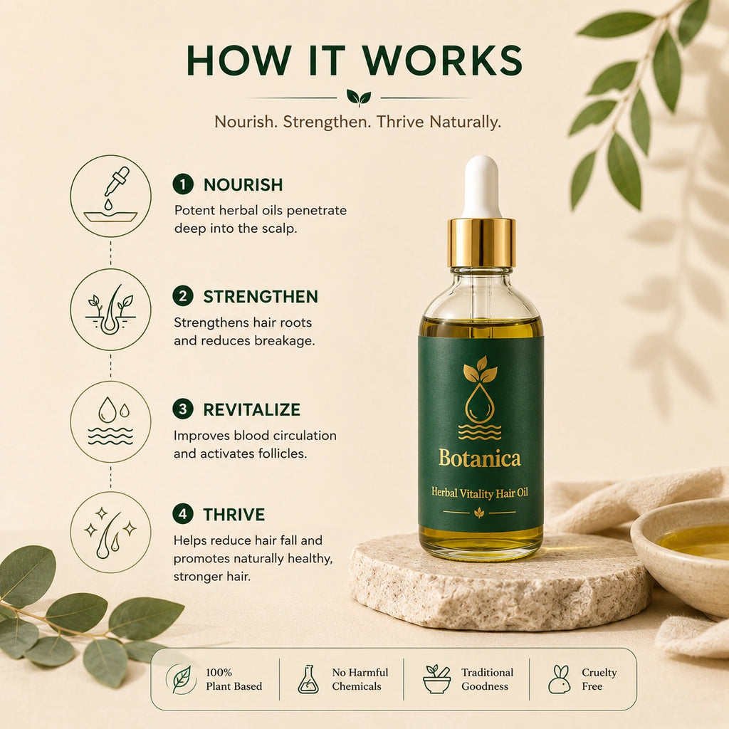 Botanica Herbal Hair Oil for Growth & Hair Fall Control