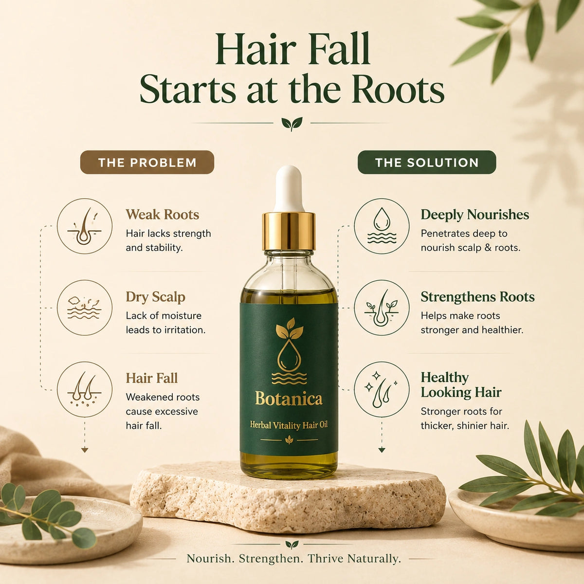 Botanica Herbal Hair Oil for Growth & Hair Fall Control